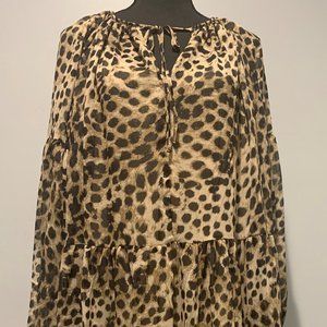 NEW H&M Ladies Leopard Dress w/Shell